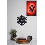 WALLXPERT LED dekoracija Snowflake 2 Red - slika 1