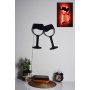 WALLXPERT LED dekoracija Wine Glasses Red - slika 1