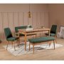 HANAH HOME Trpezarijski set Vina Atlantic Green - slika 1