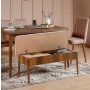 HANAH HOME Trpezarijski set Vina Walnut Stone - slika 2