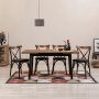 HANAH HOME Trpezarijski set OLIVER ACL BAROK BLACK - slika 2