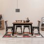 HANAH HOME Trpezarijski set OLIVER ACL BAROK BLACK - slika 1
