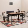 HANAH HOME Trpezarijski set OLIVER ACL BAROK BLACK V2 - slika 2