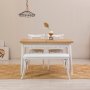 HANAH HOME Trpezarijski set OLIVER ACL WHITE KARINA WHITE - slika 1