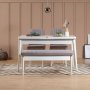 HANAH HOME Trpezarijski set Vina 0701 Soho White - slika 1