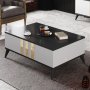 HANAH HOME Set za dnevnu sobu Gold Set Anthracite White - slika 5