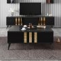 HANAH HOME Set za dnevnu sobu Gold Set Anthracite Black - slika 4