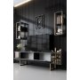 HANAH HOME Set za dnevnu sobu Gold Line Anthracite Gold - slika 5