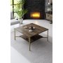 HANAH HOME Set za dnevnu sobu Gold Line Walnut Gold - slika 3