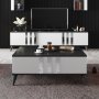 HANAH HOME Set za dnevnu sobu Chrome Set Anthracite White - slika 3