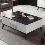 HANAH HOME Set za dnevnu sobu Chrome Set Anthracite White - slika 4