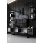 HANAH HOME Set za dnevnu sobu Chrome Line Set Anthracite Black - slika 5