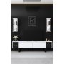 HANAH HOME Set za dnevnu sobu Black Line Set White Black - slika 5