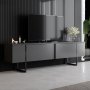 HANAH HOME Set za dnevnu sobu Luxe Set Anthracite Black - slika 4