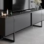 HANAH HOME Set za dnevnu sobu Luxe Set Anthracite Black - slika 5