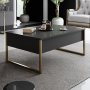 HANAH HOME Set za dnevnu sobu Luxe Set Anthracite Gold - slika 4