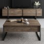 HANAH HOME Set za dnevnu sobu Luxe Set Walnut Black - slika 2