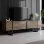 HANAH HOME Set za dnevnu sobu Luxe Set Walnut Black - slika 5