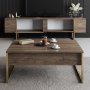 HANAH HOME Set za dnevnu sobu Luxe Set Walnut Gold - slika 3