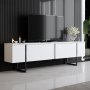 HANAH HOME Set za dnevnu sobu Luxe Set White Black - slika 5