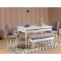 HANAH HOME Klupa Vina Bank Soho White - slika 2