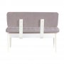 HANAH HOME Klupa Vina Bank Soho White - slika 4