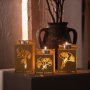 WALLXPERT Set svećnjaka Ginkgo Tealight APT549 Gold - slika 2