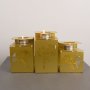 WALLXPERT Set svećnjaka Ginkgo Tealight APT549 Gold - slika 3