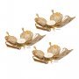 WALLXPERT Set svećnjaka Papilio Tealight Set of 3 APT581 Gold - slika 3