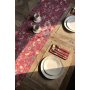 HERMIA Nadstolnjak Burgundy Flower 45 x 150 - slika 3
