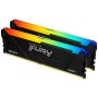 KINGSTON 16GB 2x8GB DDR4 3600Mhz FURY Beast RGB Black XMP KF436C17BB2AK2/16 - slika 1