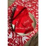 HERMIA Set salveta Red White 45 x 45 - slika 3
