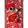 HERMIA Set salveta Red White 45 x 45 - slika 5
