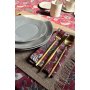 HERMIA Set salveta Burgundy Flower 45 x 45 - slika 3