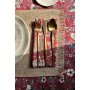 HERMIA Set salveta Burgundy Flower 45 x 45 - slika 4