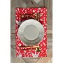 HERMIA Set podmetača za sto Red White 32 x 50 - slika 2