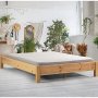 HANAH HOME Bračni krevet Loft 140 Light Brown - slika 1
