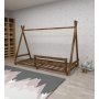 HANAH HOME Krevet Panda Walnut - slika 3