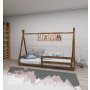 HANAH HOME Krevet Panda Walnut - slika 1