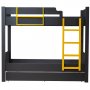 HANAH HOME Krevet na sprat Asya Y Anthracite Yellow - slika 3