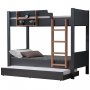 HANAH HOME Krevet na sprat Asya Y Anthracite Walnut - slika 2