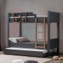 HANAH HOME Krevet na sprat Asya Y Anthracite Walnut - slika 1