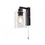 RABALUX Zidna lampa Miroslaw crna 5077 - slika 1
