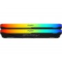 KINGSTON DIMM DDR4 64GB 2x32GB kit 3600MT/s KF436C18BB2AK2/64 Fury Beast Black RGB XMP - slika 2