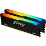 KINGSTON DIMM DDR4 64GB 2x32GB kit 3600MT/s KF436C18BB2AK2/64 Fury Beast Black RGB XMP - slika 1