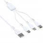 MS MSP40029 kabl za punjač 3u1 USB A (muški) na USB TypeC/Lighting/Micro (muški) 1m beli - slika 2