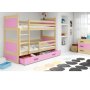 BALOO Bonny Krevet Na Sprat 200X90 Pine - Rozi (8444) - slika 1
