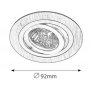 RABALUX Ugradno/nadgradno svetlo spot fashion aluminijum (1116) - slika 2