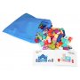 ECO TOYS Edukativne drvene kocke CITY set sa podlogom 121kom - slika 3