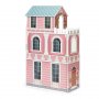 ECO TOYS Drvena kućica za lutke sa nameštajem 61x30x106 - slika 2